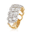 3.00 ct. t.w. Diamond Scalloped Ring in 14kt Yellow Gold