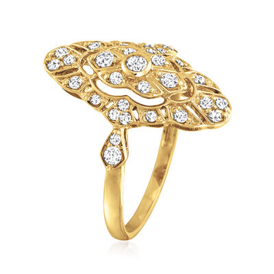 .50 ct. t.w. Diamond Openwork Ring in 14kt Yellow Gold