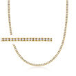1.00 ct. t.w. Diamond Tennis Necklace in 18kt Gold Over Sterling