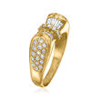 C. 1990 Vintage 1.20 ct. t.w. Diamond Ring in 18kt Yellow Gold