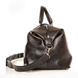 Brouk & Co. &quot;Alpha&quot; Black Faux Leather Duffel Bag