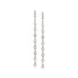 1.25 ct. t.w. Bezel-Set Diamond Linear Drop Earrings in 14kt White Gold