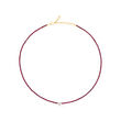 .32 Carat Heart-Shaped Diamond Choker Necklace with 6.25 ct. t.w. Rubies in 14kt Yellow Gold