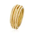 Italian 14kt Yellow Gold Stacked-Look Ring