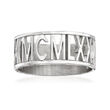 Sterling Silver Personalized Roman Numeral Ring