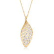 Italian 18kt Yellow Gold Openwork with Stars Necklace