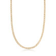 Italian 37.50 ct. t.w. CZ Mesh Necklace in 14kt Yellow Gold