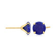 8mm Lapis Martini Studs in 14kt White Gold