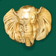 Italian 14kt Yellow Gold Elephant Pin
