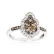 Le Vian &quot;Creme Brulee&quot; .58 ct. t.w. Chocolate and Nude Diamond Ring in 14kt Vanilla Gold