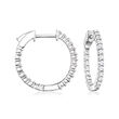 .50 ct. t.w. Lab-Grown Diamond Inside-Outside Hoop Earrings in Sterling Silver