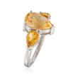 4.00 ct. t.w. Citrine Ring in Sterling Silver