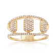 .45 ct. t.w. Pave Diamond Openwork Ring in 14kt Yellow Gold