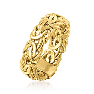 14kt Yellow Gold Byzantine Ring