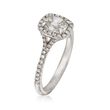 Henri Daussi 1.16 ct. t.w. Diamond Engagement Ring in 14kt White Gold