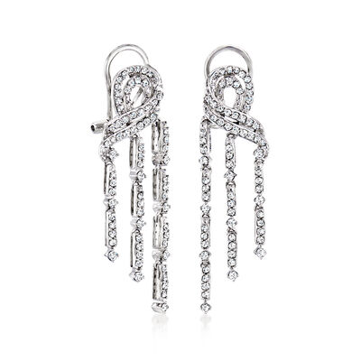 1.00 ct. t.w. Diamond Chandelier Earrings in Sterling Silver