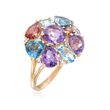 6.00 ct. t.w. Multi-Stone Cluster Ring in 14kt Yellow Gold