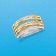 .25 ct. t.w. Diamond Highway Ring in 14kt Two-Tone Gold
