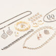 14kt White Gold Interlocking Multi-Link Bracelet