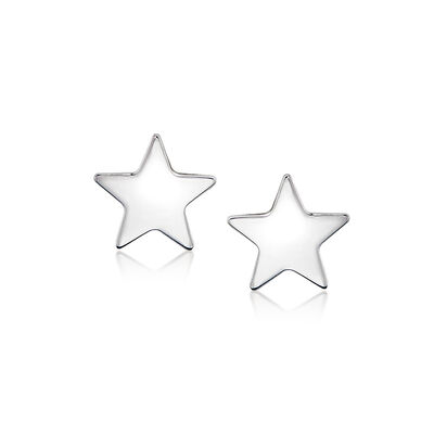 Italian Sterling Silver Jewelry Set: Three Mismatched Celestial Stud Earrings