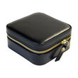 Mele & Co. &quot;Stow and Go&quot; Black Vegan Leather Square Travel Jewelry Box