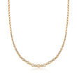 2.00 ct. t.w. Graduated Bezel-Set Diamond Necklace in 14kt Yellow Gold