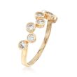 .40 ct. t.w. Bezel-Set CZ Ring in 14kt Yellow Gold