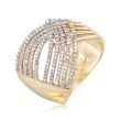 .50 ct. t.w. Diamond Overlapping Ring in 14kt Yellow Gold