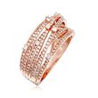 .75 ct. t.w. Diamond Highway Ring in 14kt Rose Gold