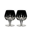 Waterford Crystal &quot;Black&quot; Set of 2 Lismore Brandy Glasses