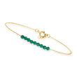 1.80 ct. t.w. Emerald Bead Bracelet in 10kt Yellow Gold