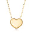 18kt Yellow Gold Heart Pendant Necklace