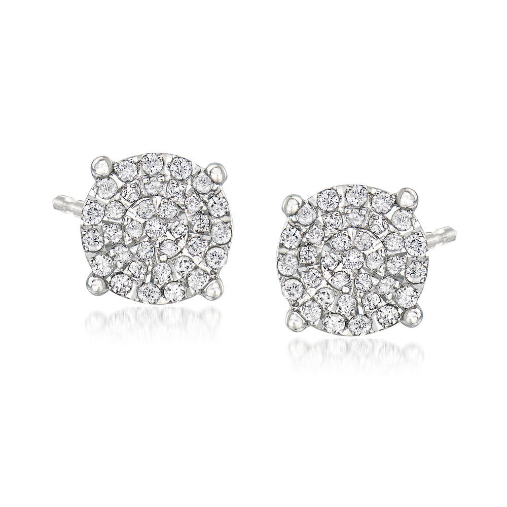 .51 ct. t.w. Diamond Stud Earrings in Sterling Silver