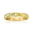 .18 ct. t.w. Multi-Gemstone Gradient Ring in 14kt Yellow Gold