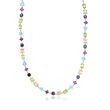 36.75 ct. t.w. Multi-Shaped Multi-Stone Necklace in Sterling Silver