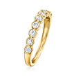 .50 ct. t.w. Bezel-Set Diamond Ring in 18kt Yellow Gold