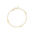 14kt Yellow Gold Dolphin Anklet