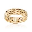 14kt Yellow Gold Wheat Link Ring