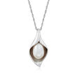 6.5-7mm Cultured Pearl Teardrop Pendant Necklace in Sterling Silver