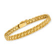 C. 1980 Vintage 14kt Yellow Gold Nugget-Style Bracelet