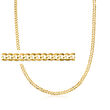 Men's 14kt Yellow Gold Curb-Link Necklace