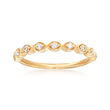 Henri Daussi .17 ct. t.w. Diamond Wedding Ring in 14kt Yellow Gold