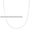 1.9mm 14kt White Gold Textured Cable-Chain Necklace