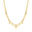 Italian 18kt Gold Over Sterling Star Drop Necklace