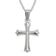 Child's 14kt White Gold Cross Necklace