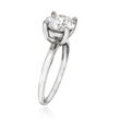 2.00 Carat CZ Solitaire Ring in 14kt White Gold