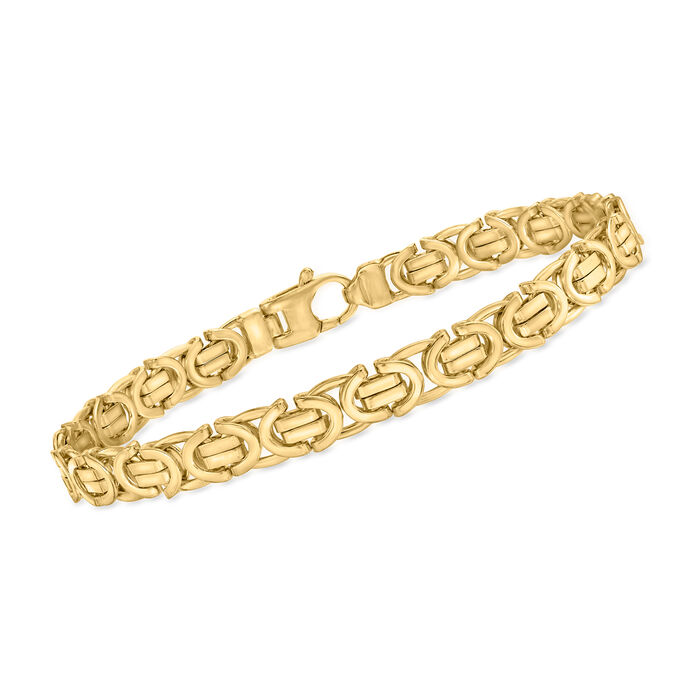 Men's 14kt Yellow Gold Link Bracelet