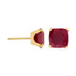 6.00 ct. t.w. Ruby Martini Stud Earrings in 14kt Yellow Gold