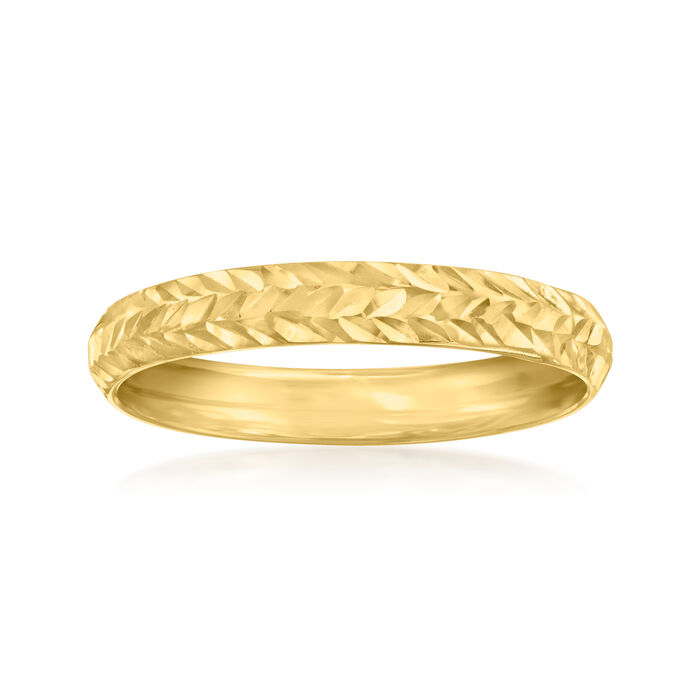 10kt Yellow Gold Chevron-Pattern Ring