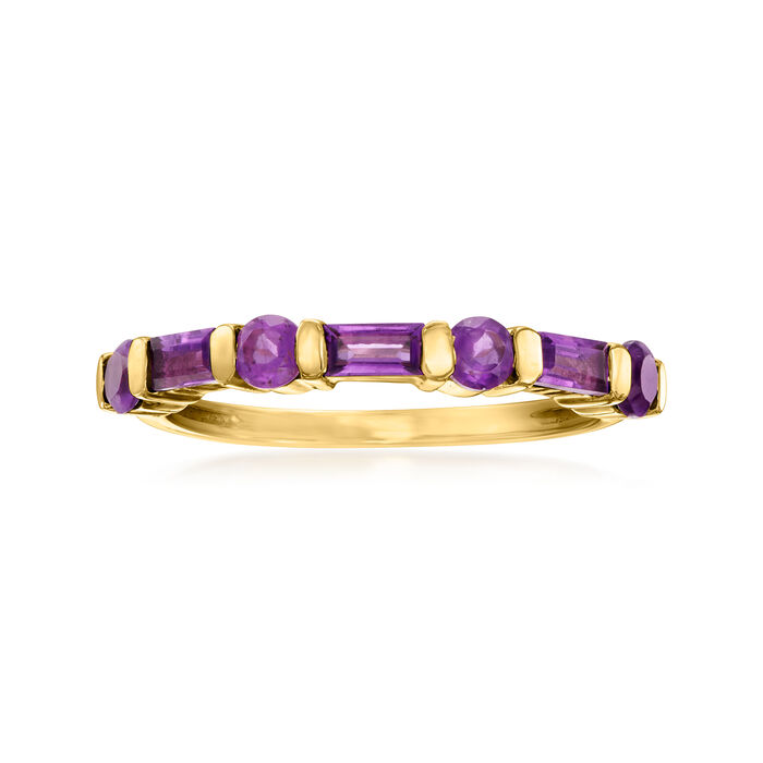 .60 ct. t.w. Amethyst Ring in 14kt Yellow Gold